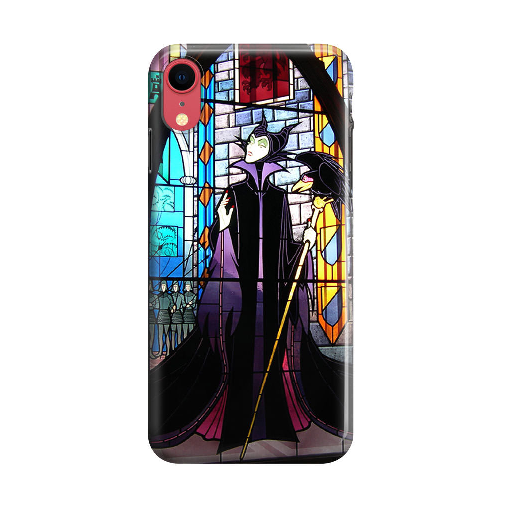 Maleficent Sleeping Beauty Glass Art iPhone XR Case