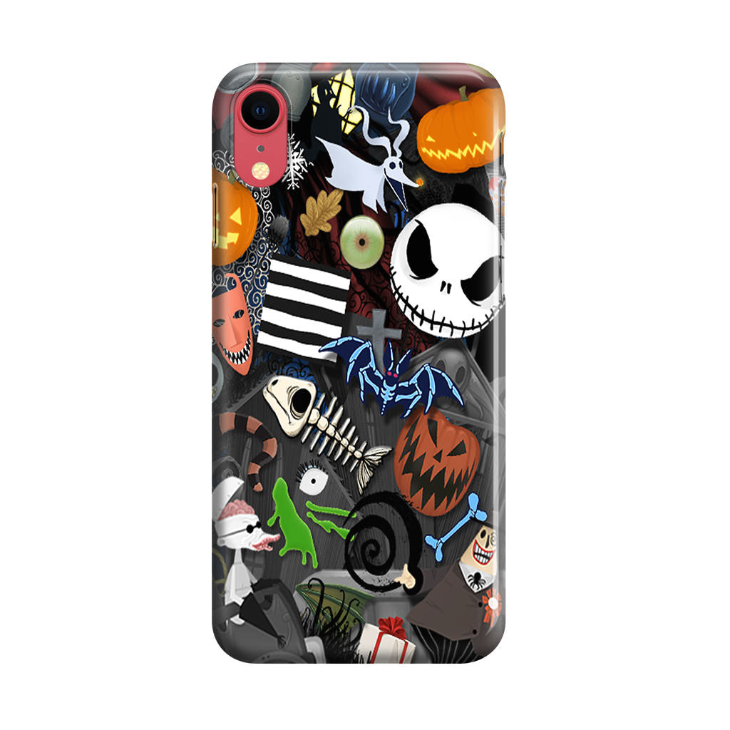 Nightmare Before Chrismast Collage iPhone XR Case