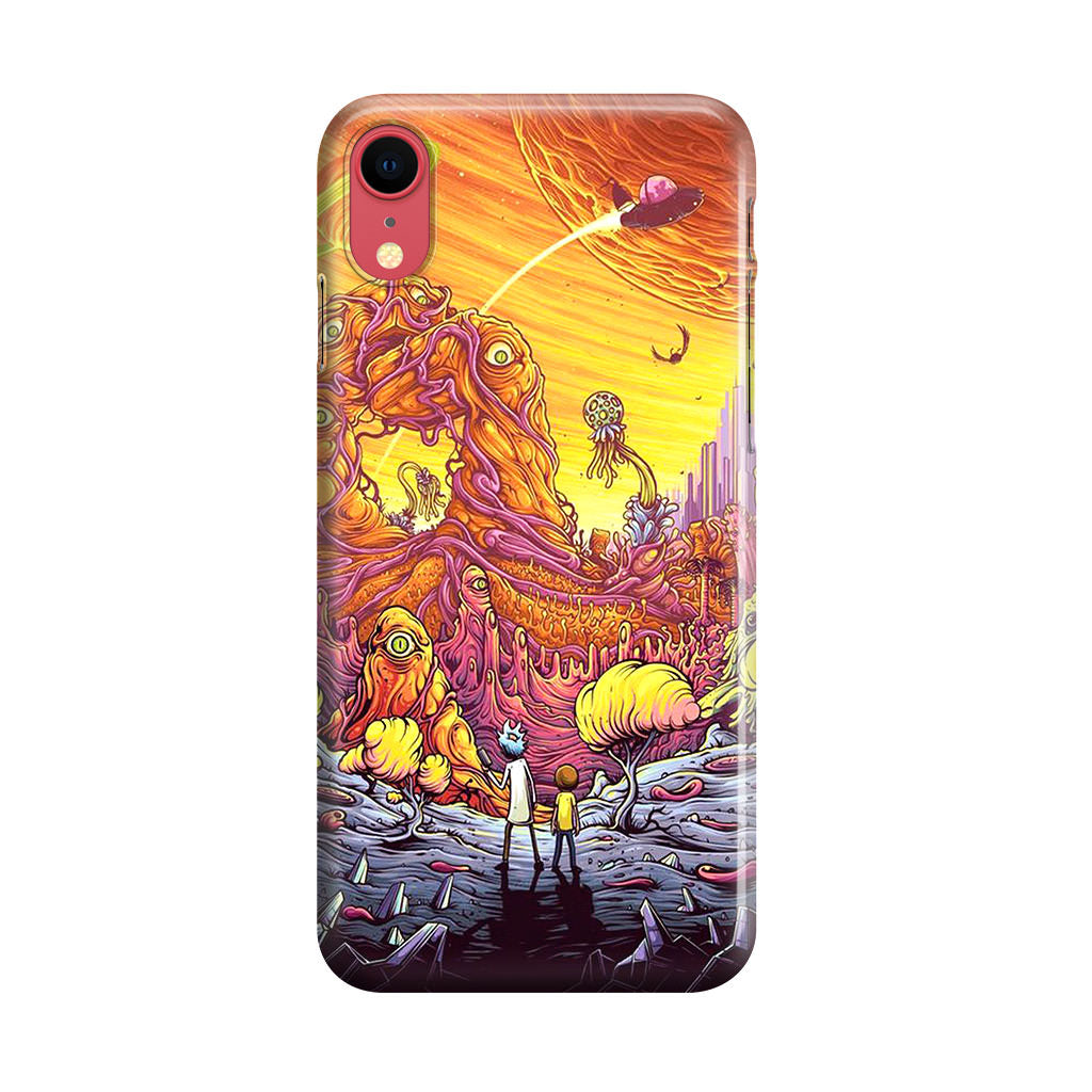 Rick And Morty Alien Planet iPhone XR Case