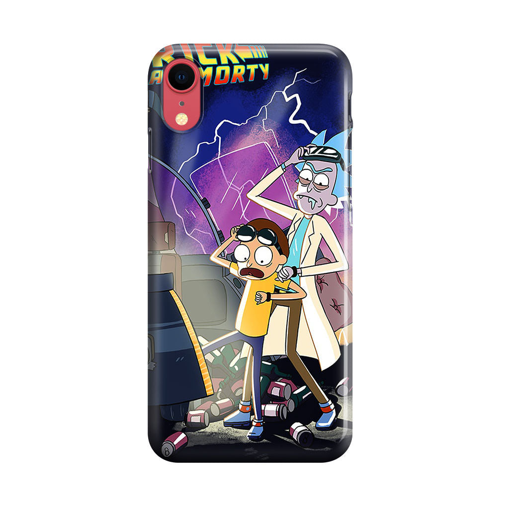 Rick And Morty Back To The Future iPhone XR Case