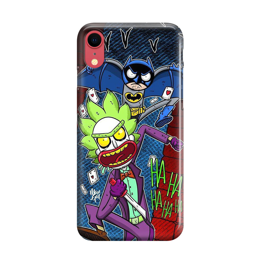 Rick And Morty Bat And Joker Clown iPhone XR Case