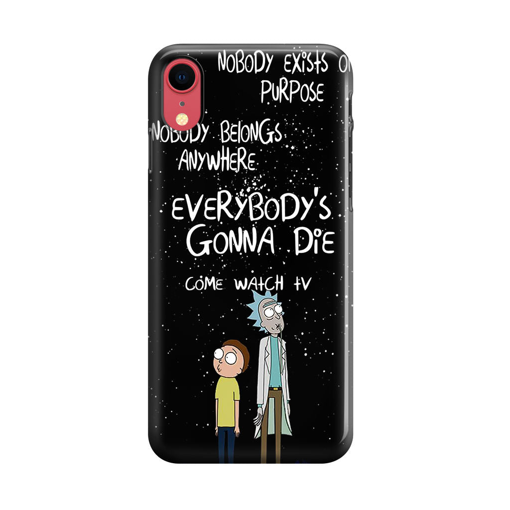 Rick And Morty Quotes iPhone XR Case