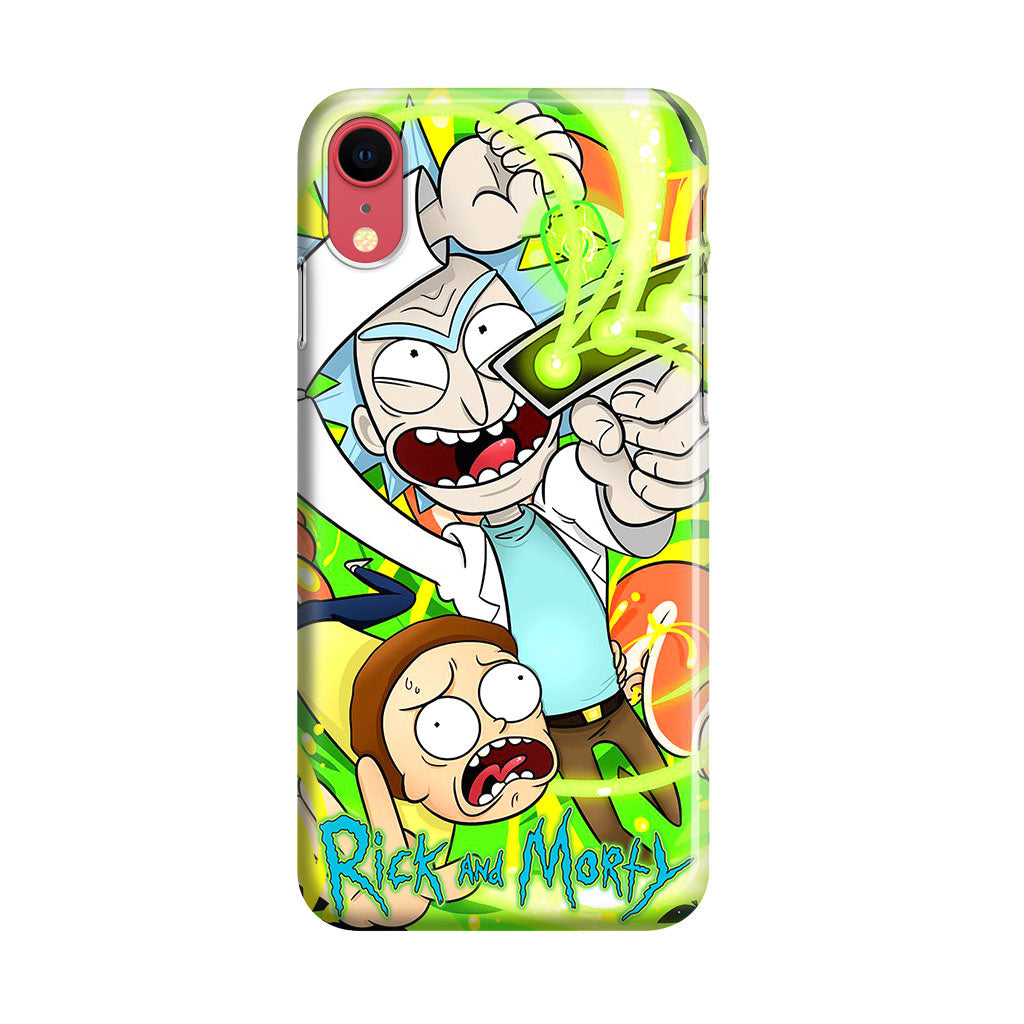 Rick And Morty Shoot Portal Gun iPhone XR Case