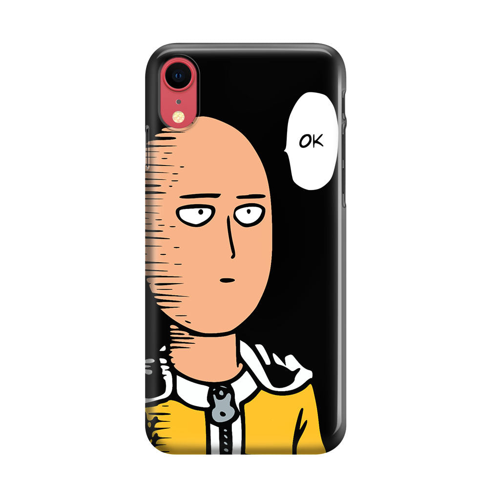 Saitama Poker Face iPhone XR Case