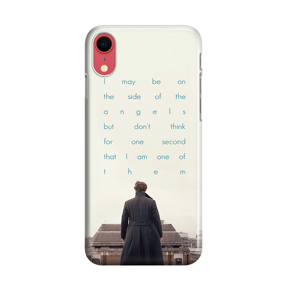 Sherlock Holmes Quote iPhone XR Case