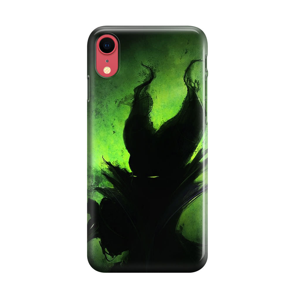 Villains Maleficent Silhouette iPhone XR Case