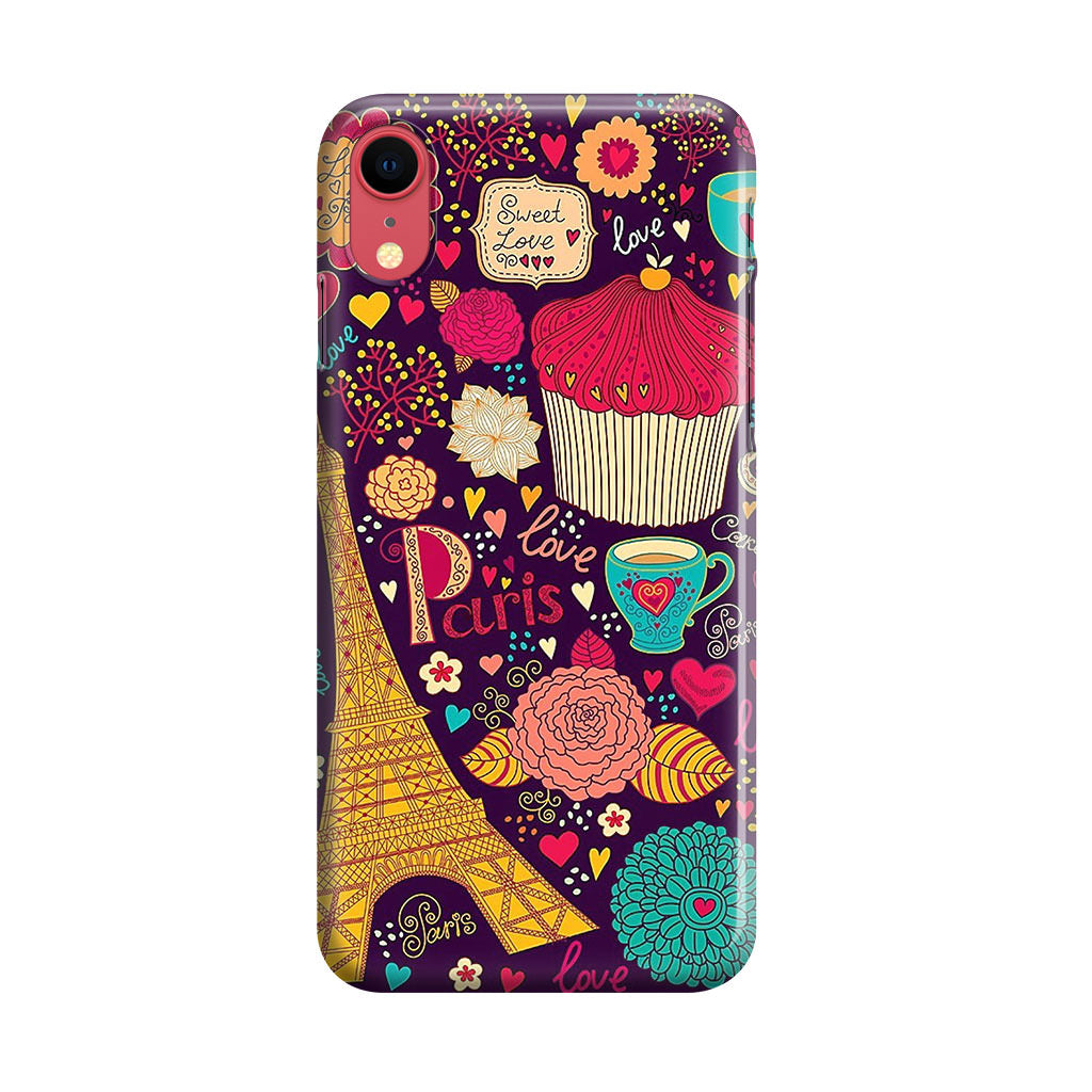 Vintage Love In Paris iPhone XR Case