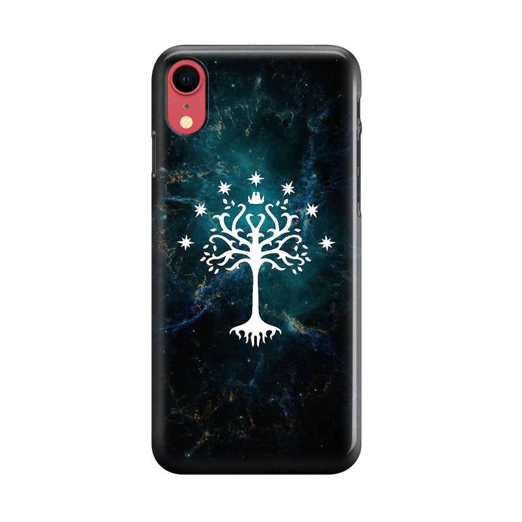 White Tree Of Gondor In Space Nebula iPhone XR Case