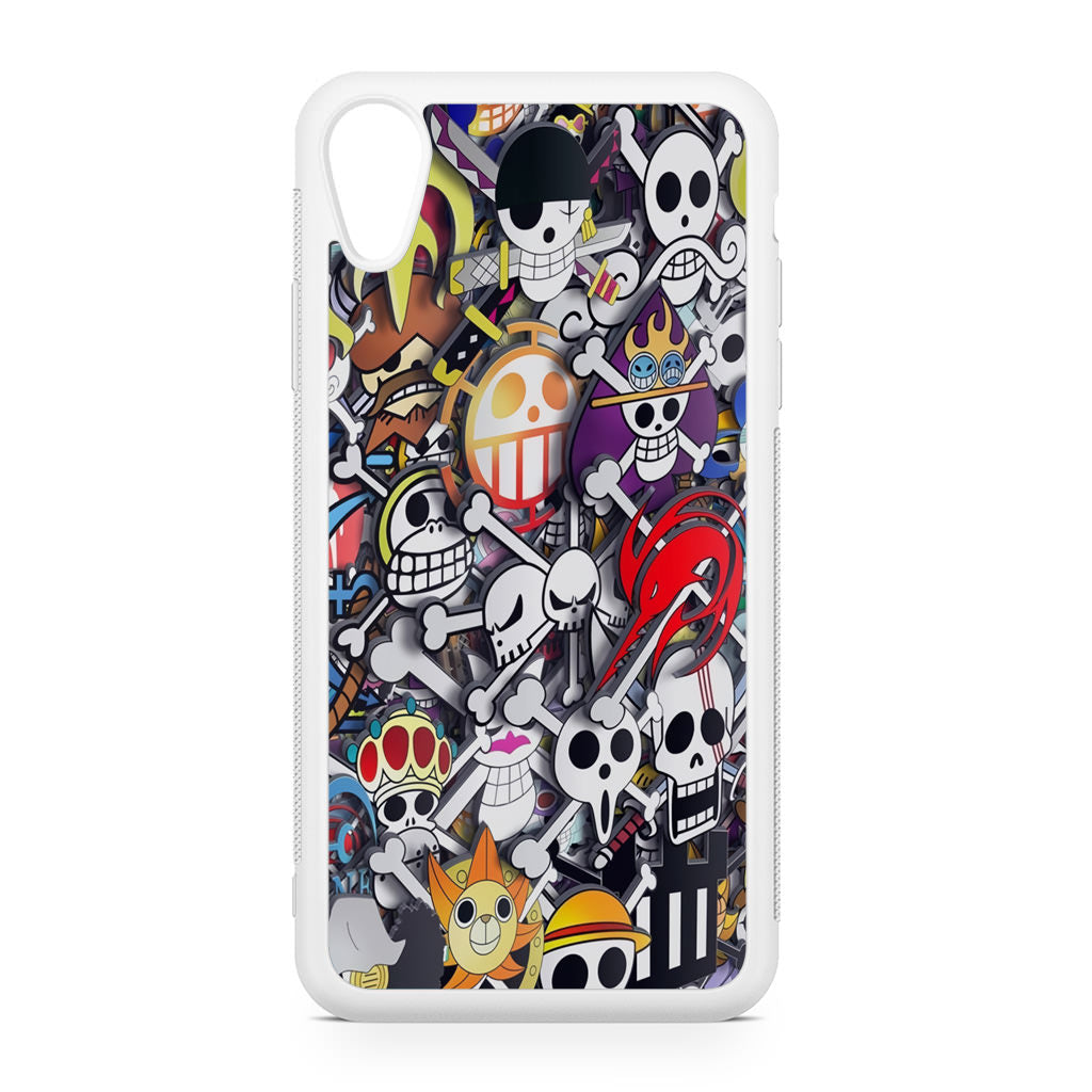 All Pirate Symbols One Piece iPhone XR Case