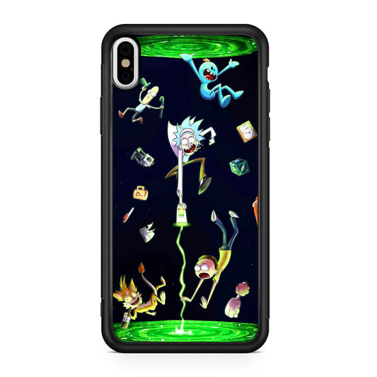 Rick And Morty Portal Fall iPhone X / XS / XS Max Case
