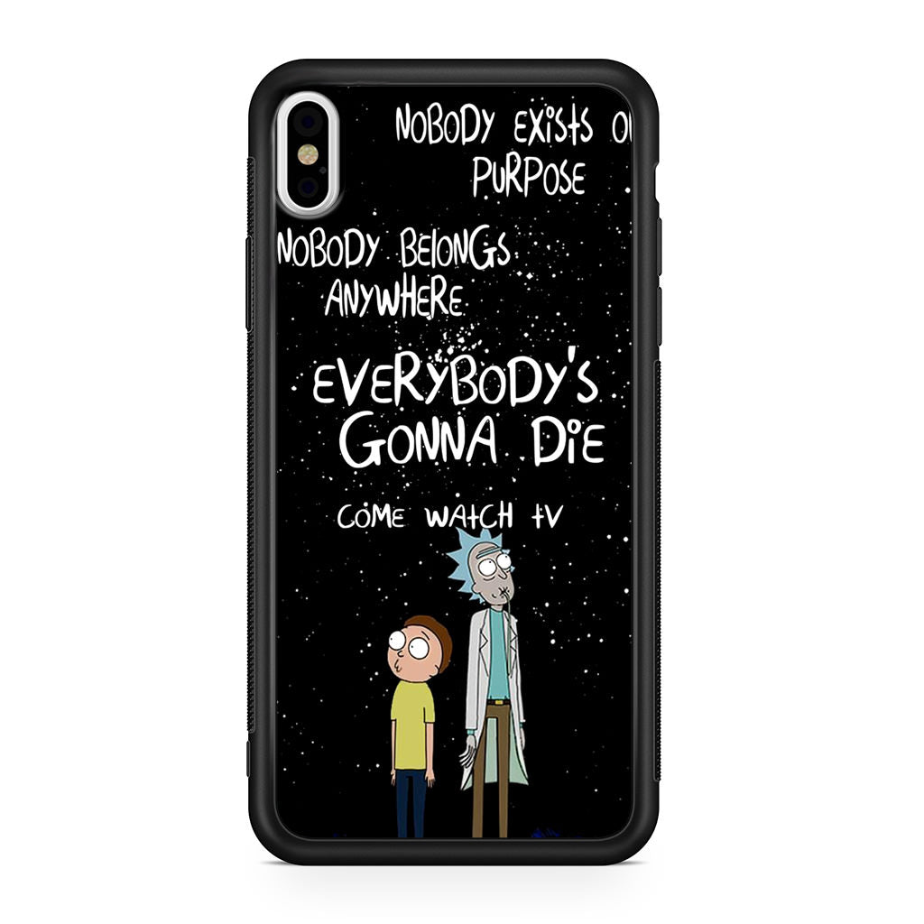 Rick And Morty Quotes iPhone X / XS / XS Max Case