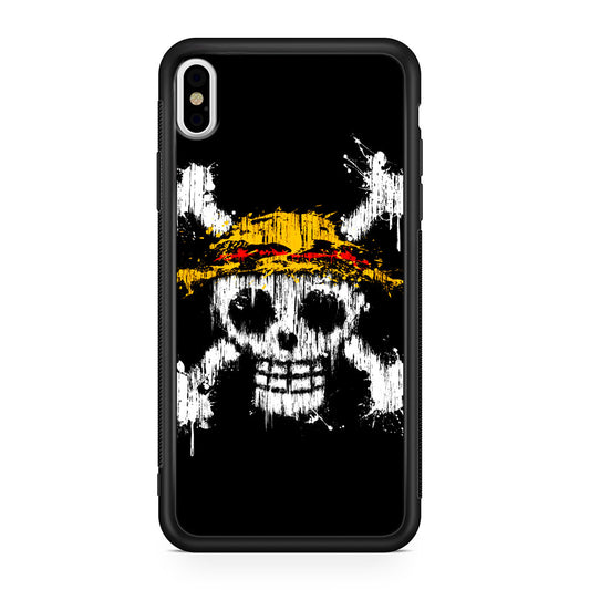 Straw Hat Pirate Logo Paint iPhone X / XS / XS Max Case