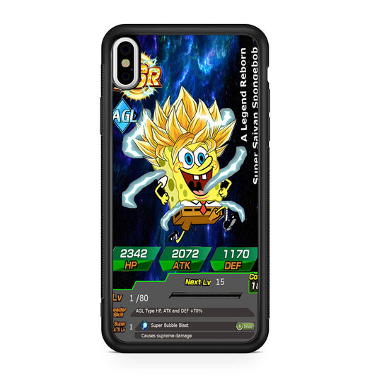 Super Saiyan Spongebob Card iPhone X / XS / XS Max Case