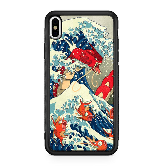 The Great Wave Of Gyarados iPhone X / XS / XS Max Case