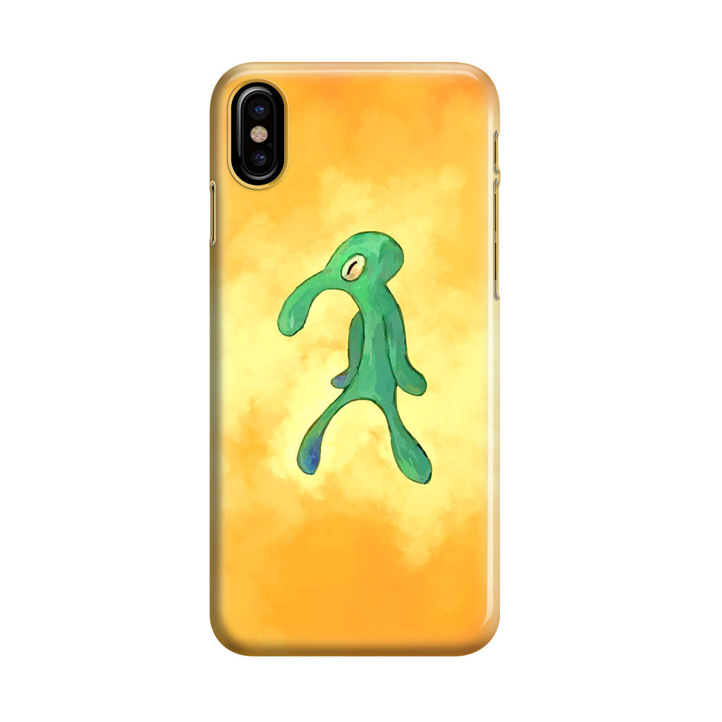 Bold and Brash Squidward Painting iPhone X / XS / XS Max Case