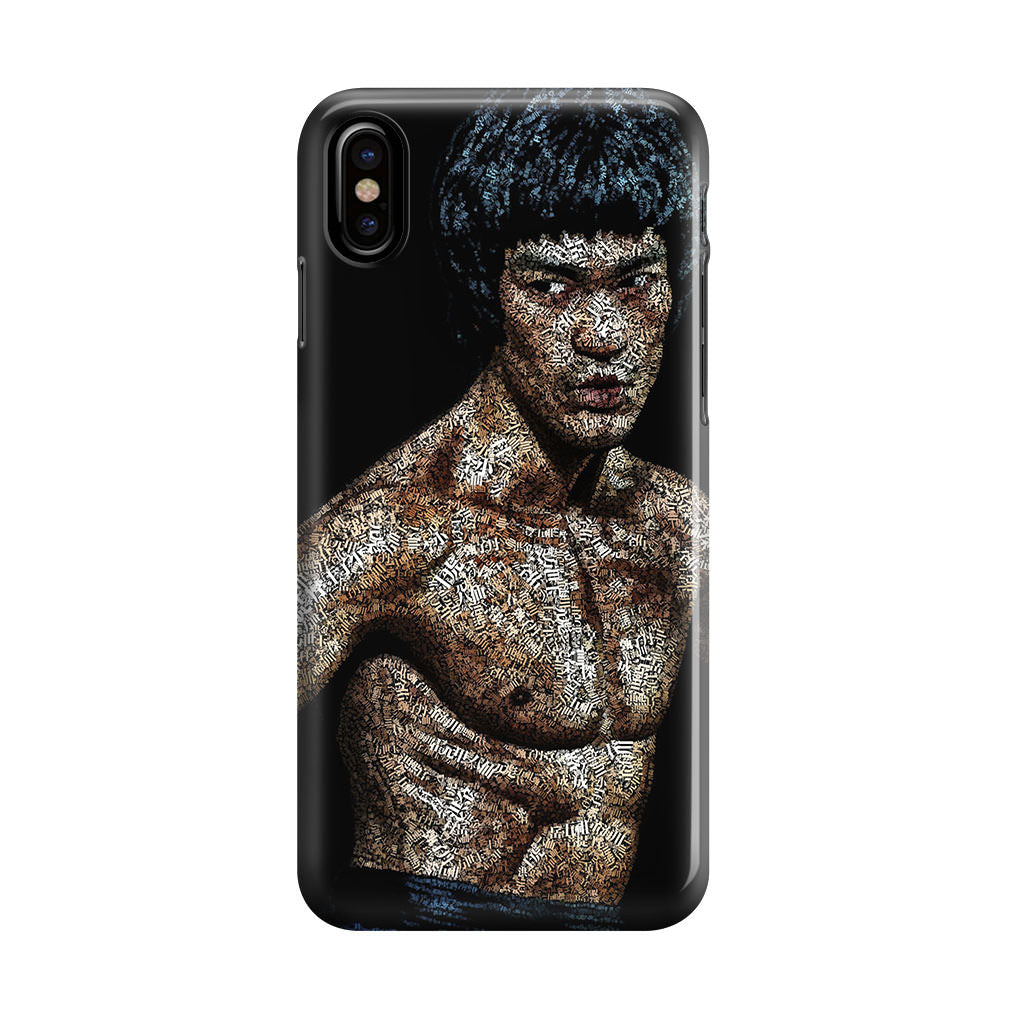 Bruce Lee Typograph iPhone X / XS / XS Max Case