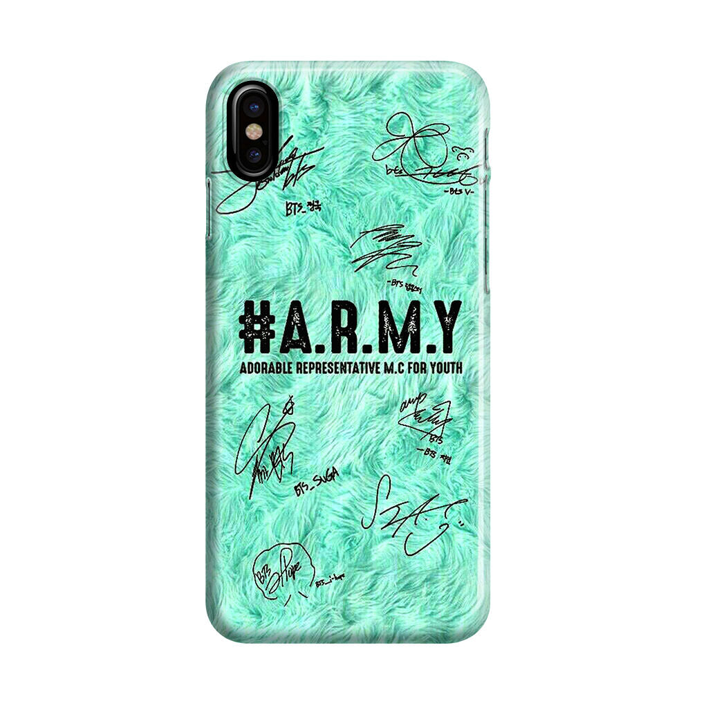 BTS Army Signature iPhone X / XS / XS Max Case