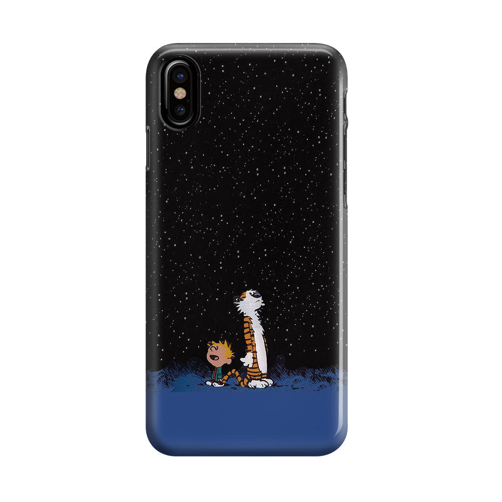 Calvin and Hobbes Space iPhone X / XS / XS Max Case