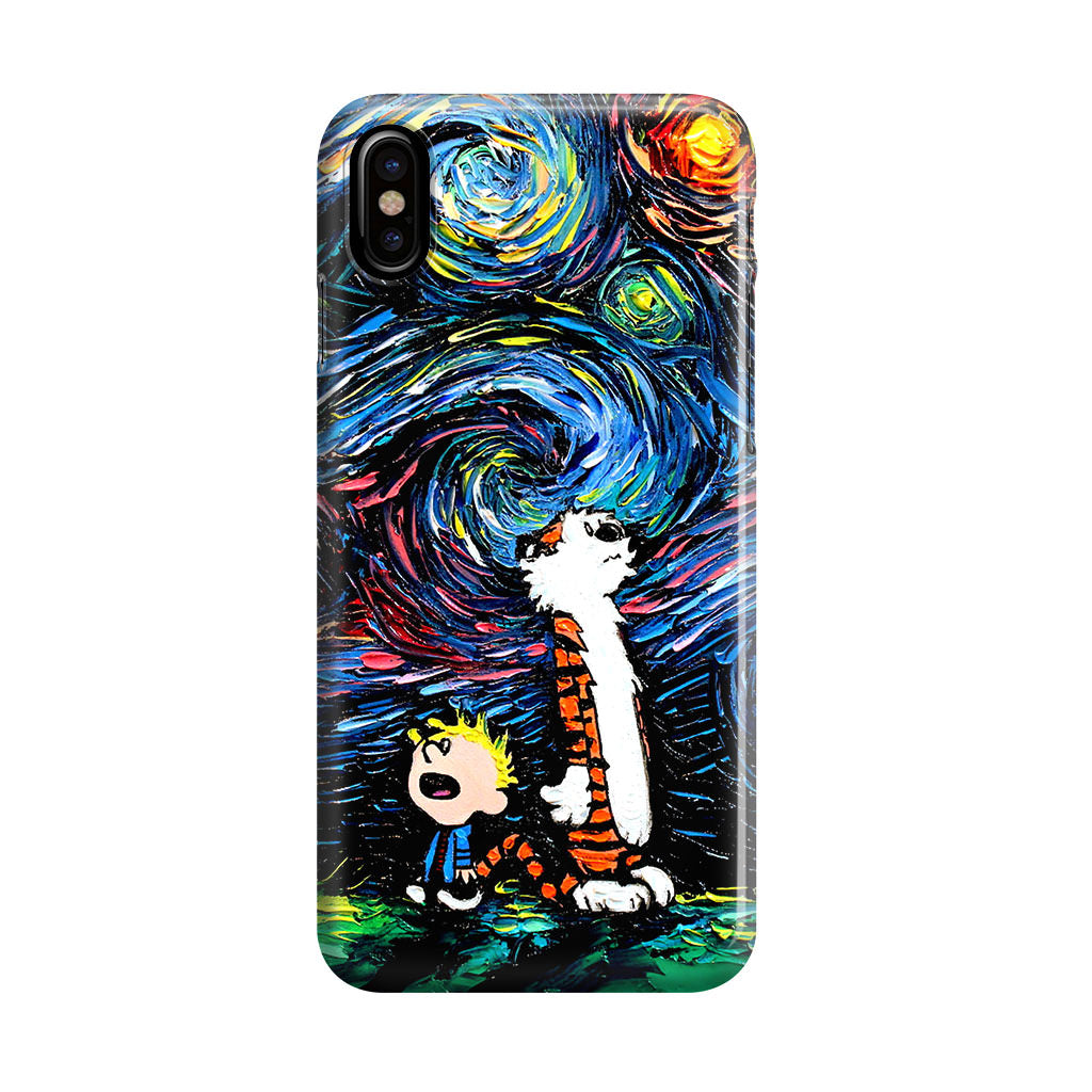 Calvin Art At Starry Night iPhone X / XS / XS Max Case