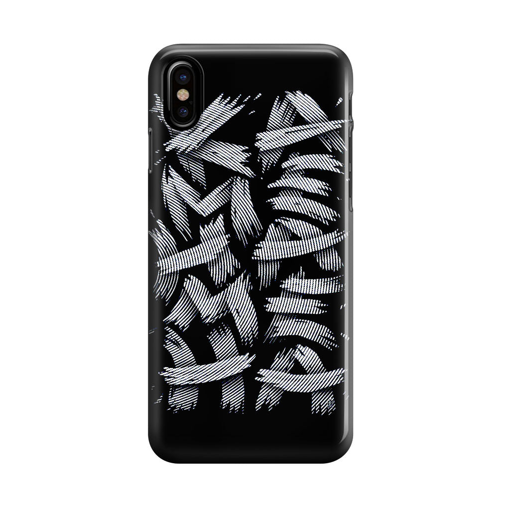 Dragon Ball Kamehameha Font Art iPhone X / XS / XS Max Case