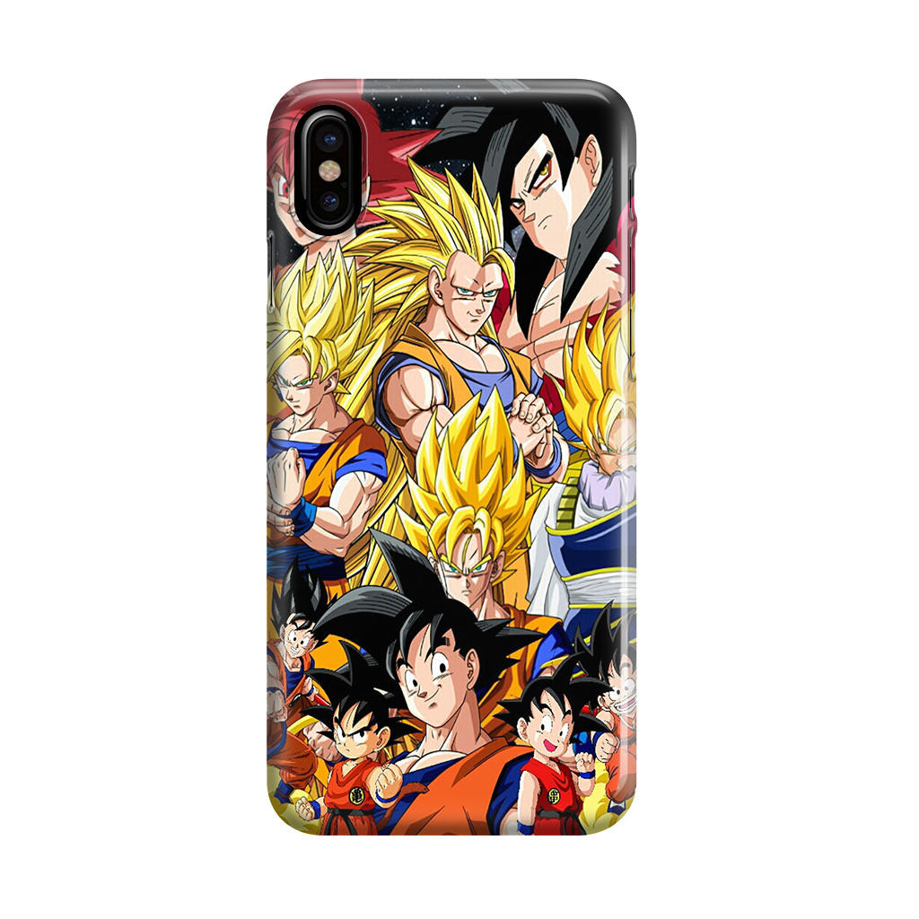 Dragon Ball Z Son Goku Transformation iPhone X / XS / XS Max Case