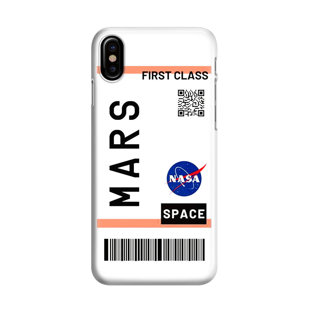 First Class Ticket To Mars iPhone X / XS / XS Max Case