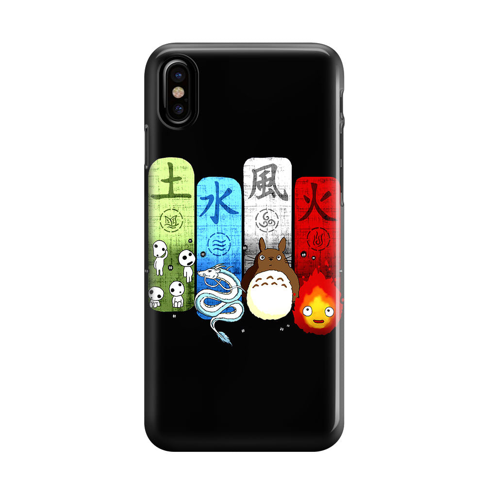 Ghibli Elemental Charms iPhone X / XS / XS Max Case