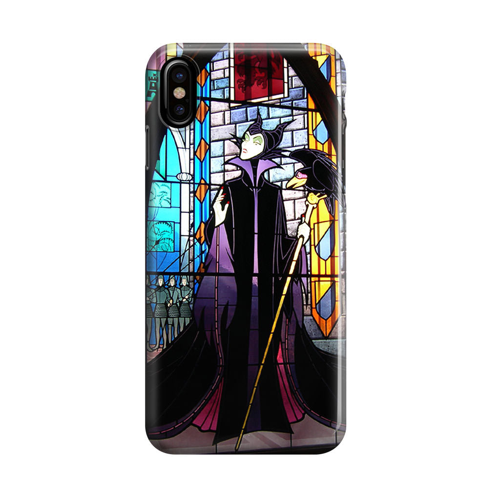 Maleficent Sleeping Beauty Glass Art iPhone X / XS / XS Max Case