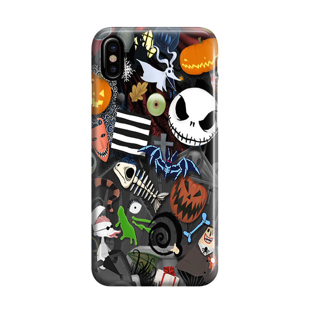 Nightmare Before Chrismast Collage iPhone X / XS / XS Max Case