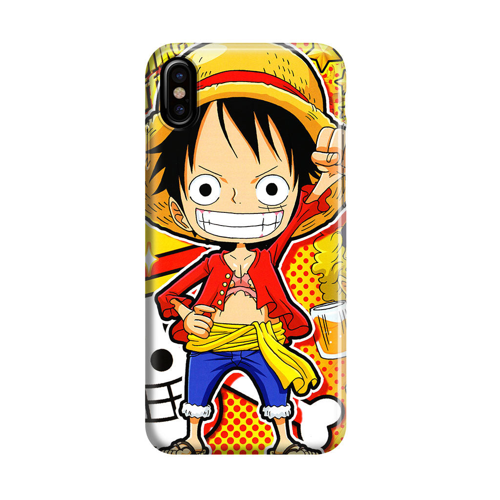 One Piece Cute Luffy iPhone X / XS / XS Max Case