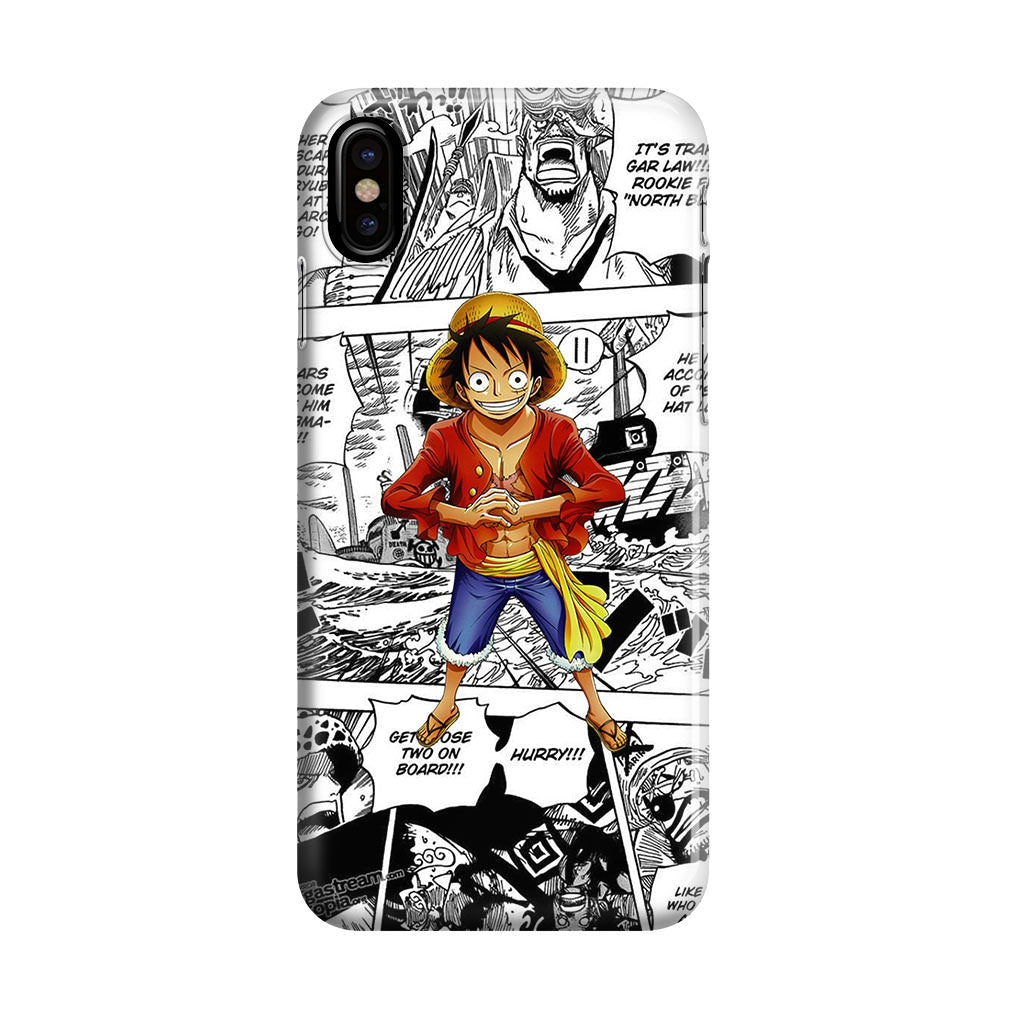 One Piece Luffy Comics iPhone X / XS / XS Max Case