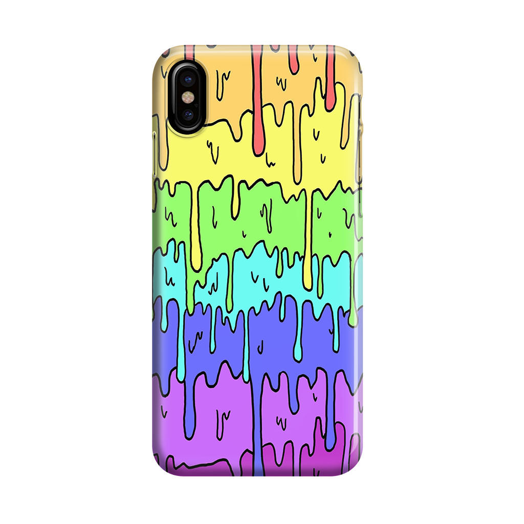 Pastel Kawaii Melting Rainbow iPhone X / XS / XS Max Case