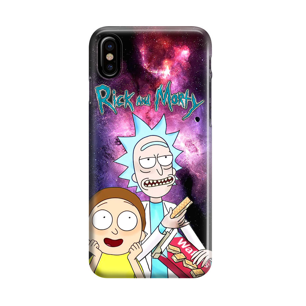 Rick And Morty Nebula Space iPhone X / XS / XS Max Case