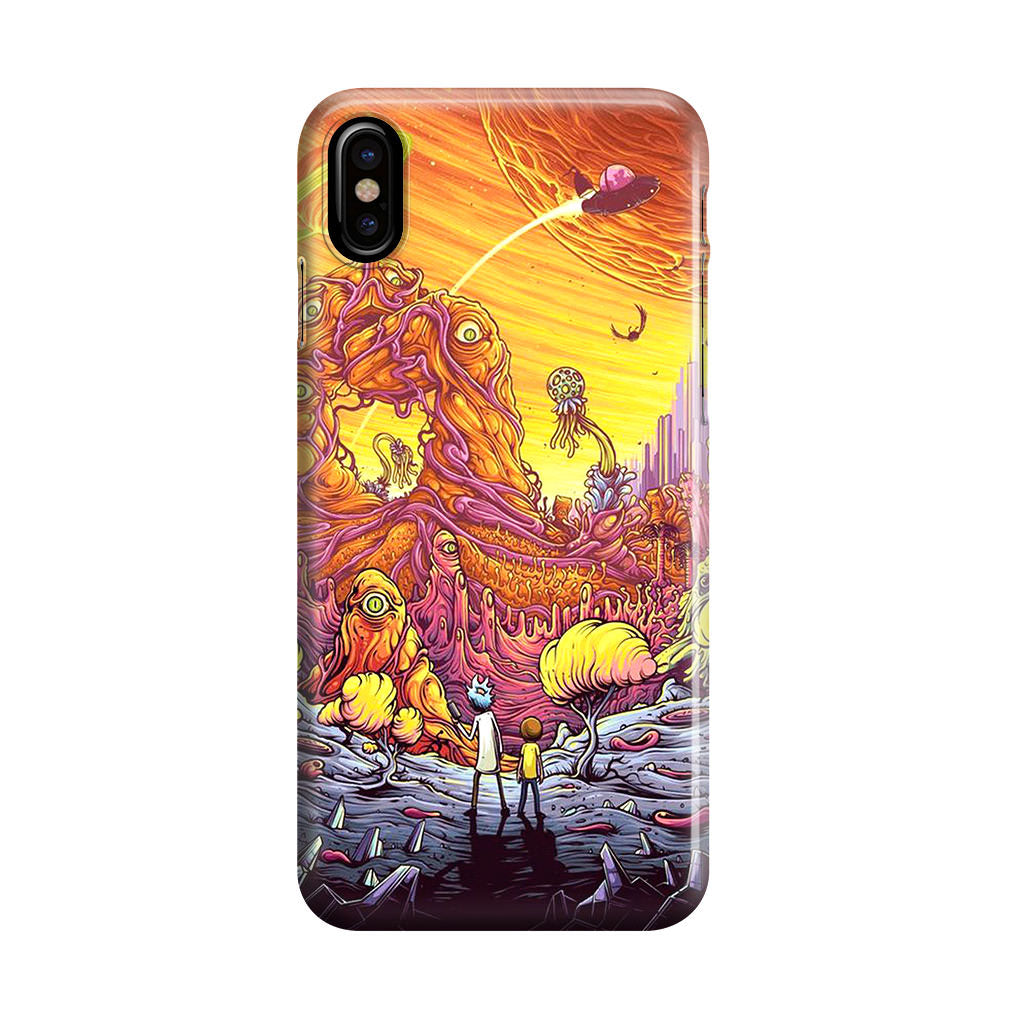 Rick And Morty Alien Planet iPhone X / XS / XS Max Case