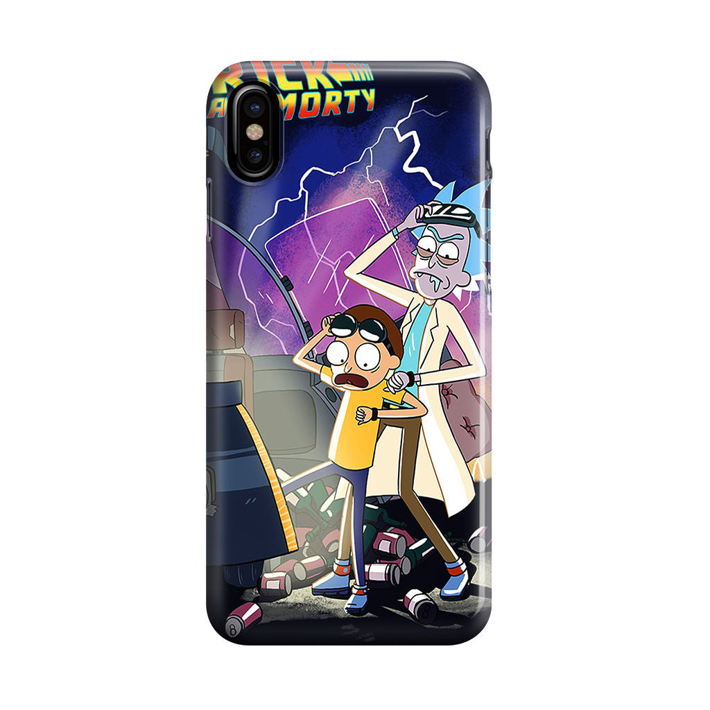 Rick And Morty Back To The Future iPhone X / XS / XS Max Case