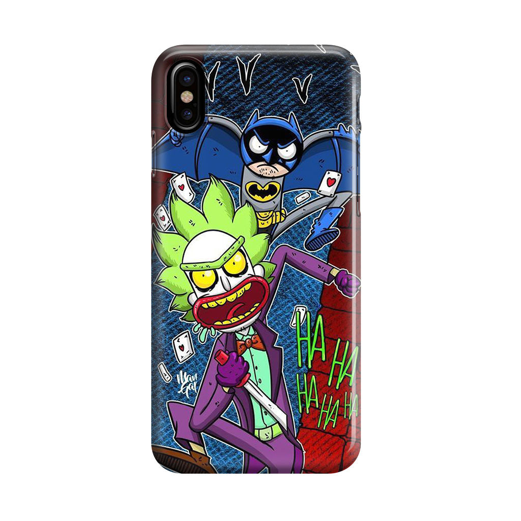 Rick And Morty Bat And Joker Clown iPhone X / XS / XS Max Case