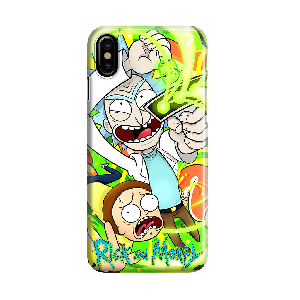 Rick And Morty Shoot Portal Gun iPhone X / XS / XS Max Case