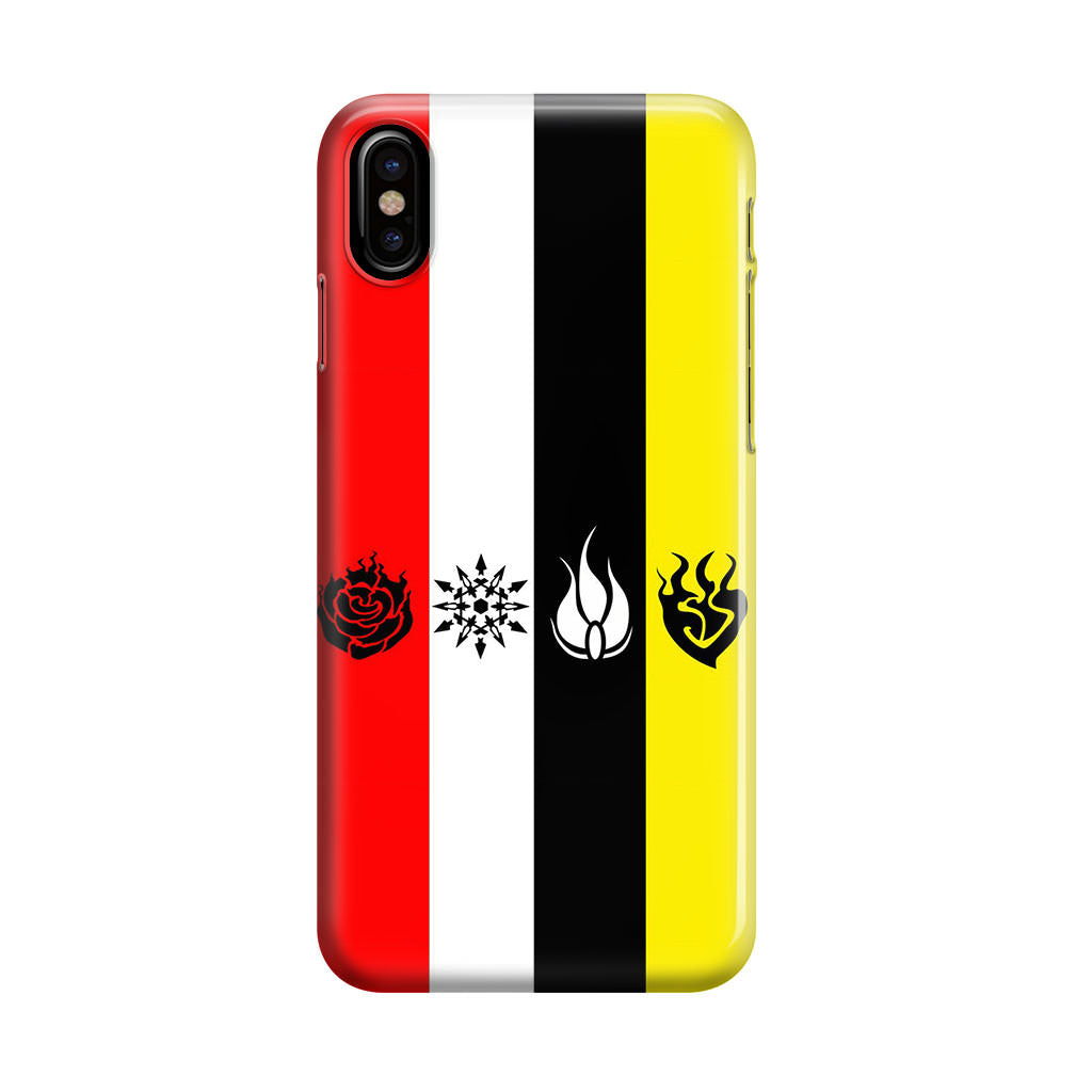 RWBY All Symbols iPhone X / XS / XS Max Case