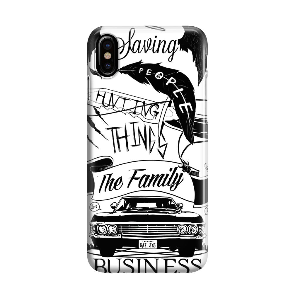 Supernatural Family Business Saving People iPhone X / XS / XS Max Case