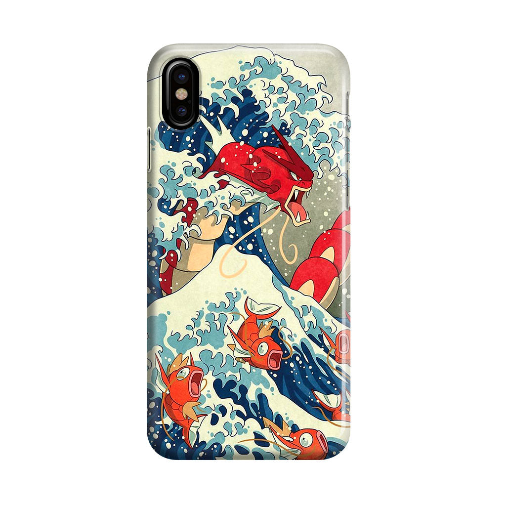 The Great Wave Of Gyarados iPhone X / XS / XS Max Case