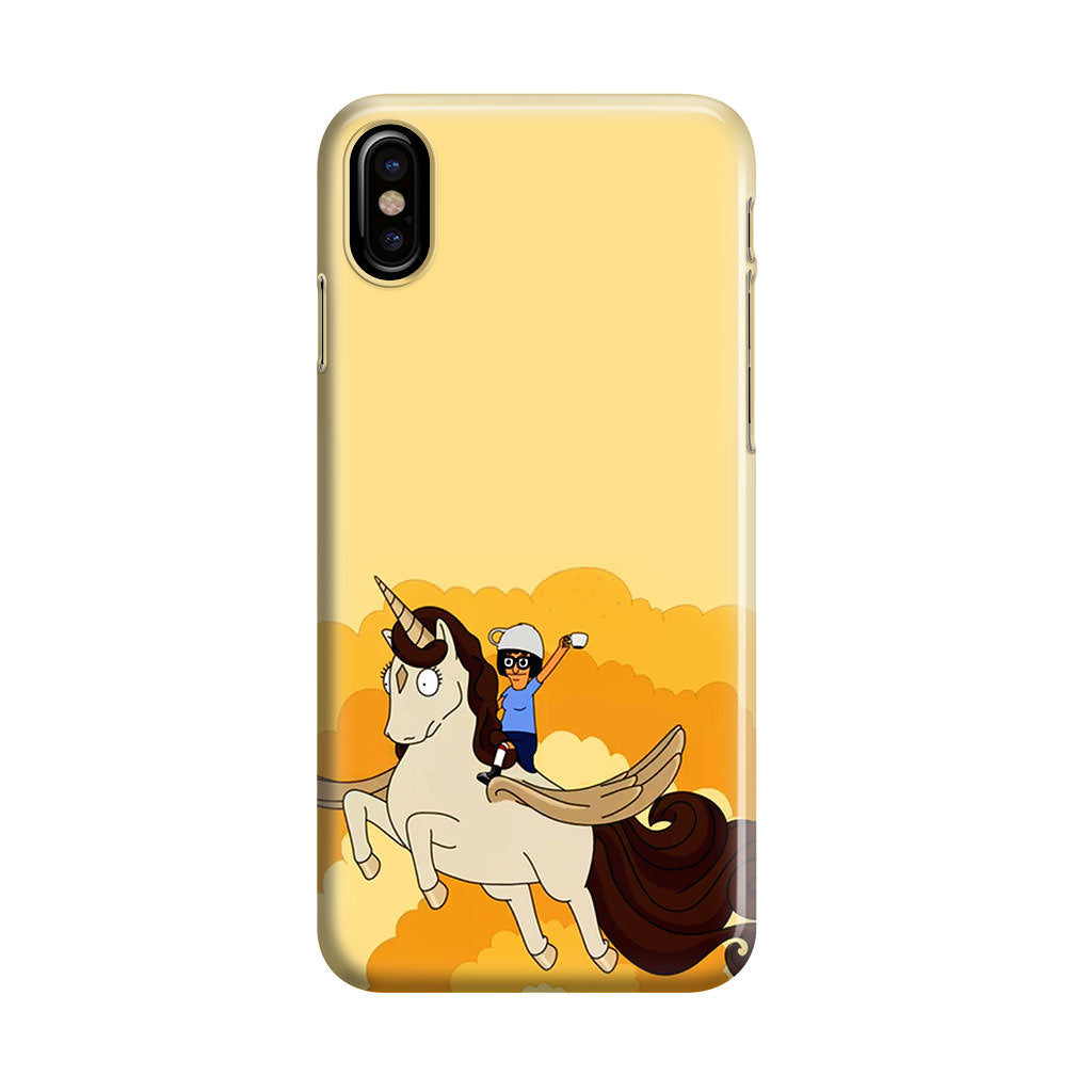 Tina Belcher And Unicorn iPhone X / XS / XS Max Case