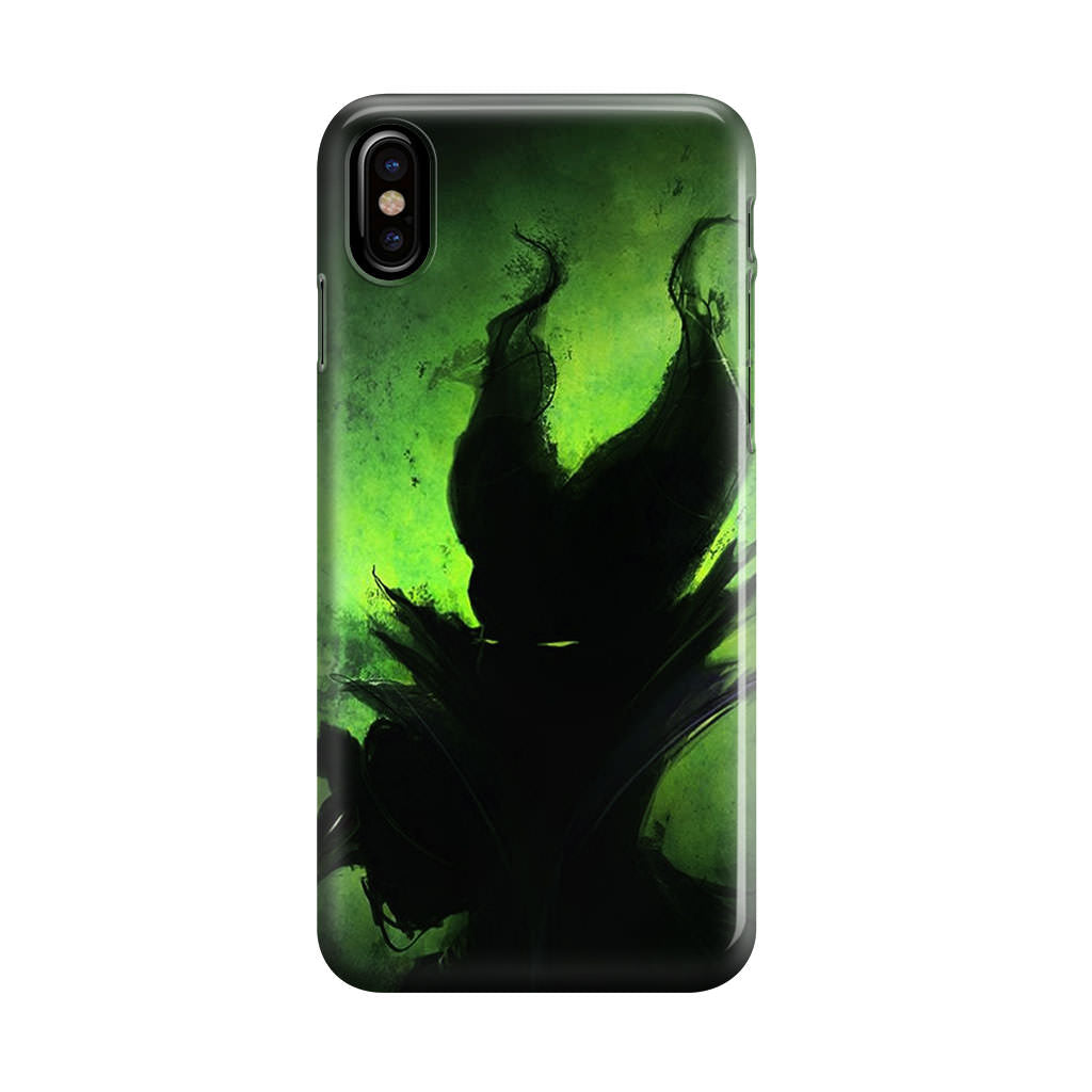 Villains Maleficent Silhouette iPhone X / XS / XS Max Case