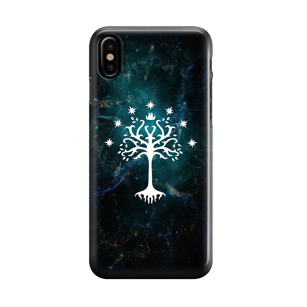 White Tree Of Gondor In Space Nebula iPhone X / XS / XS Max Case