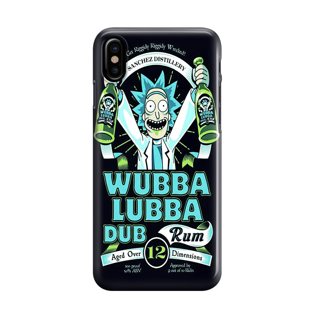 Wubba Lubba Dub Rum iPhone X / XS / XS Max Case