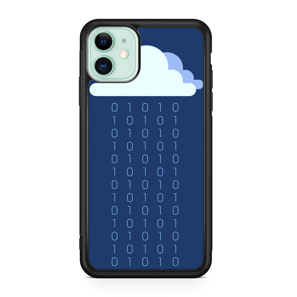 Abstract Binary Minimalist iPhone 12 Case