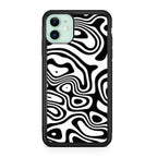 Abstract Black and White Background iPhone 12 Case