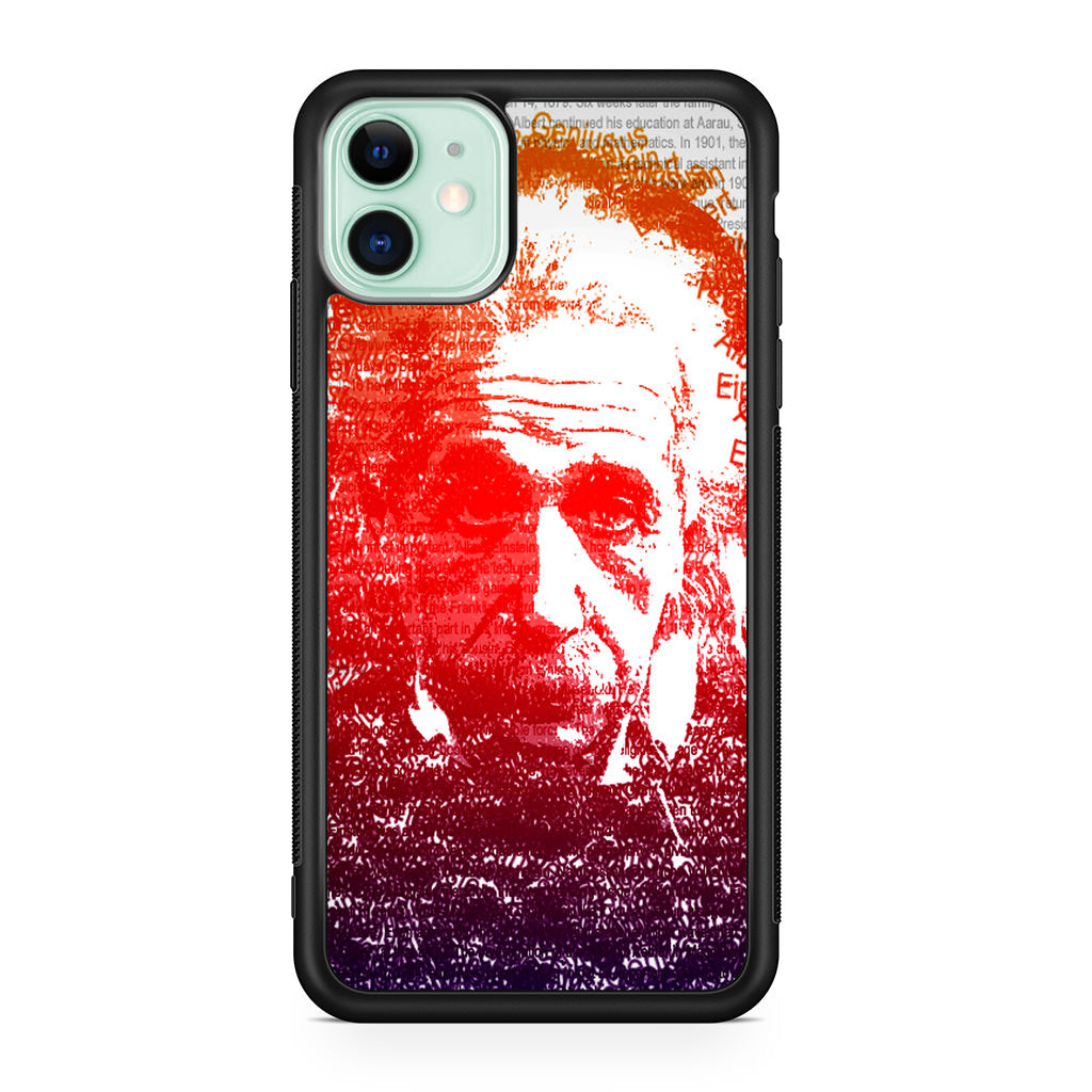 Albert Einstein Art iPhone 11 Case