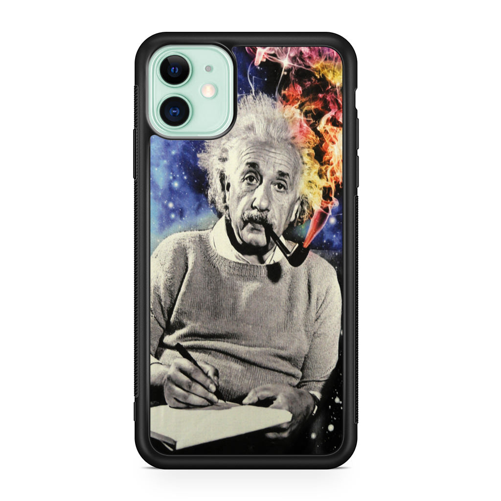 Albert Einstein Smoking iPhone 11 Case