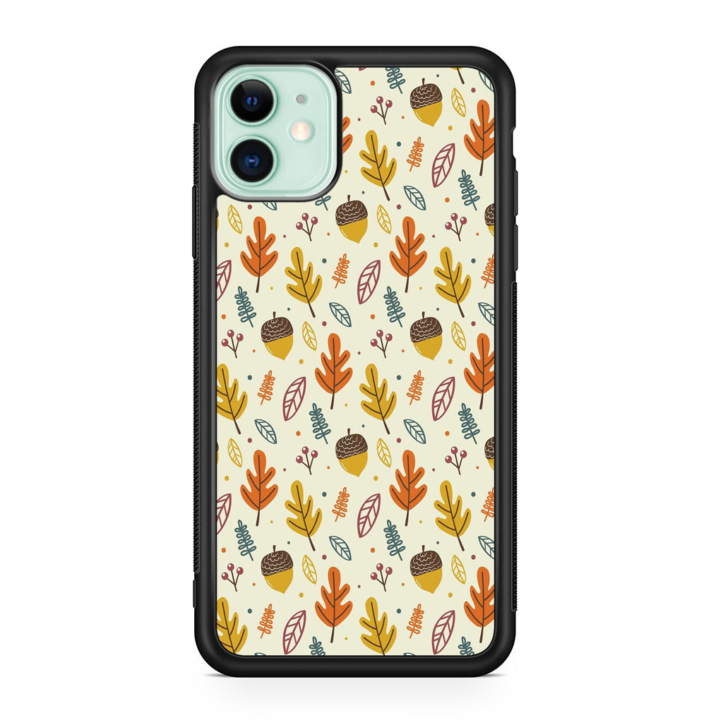 Autumn Things Pattern iPhone 11 Case