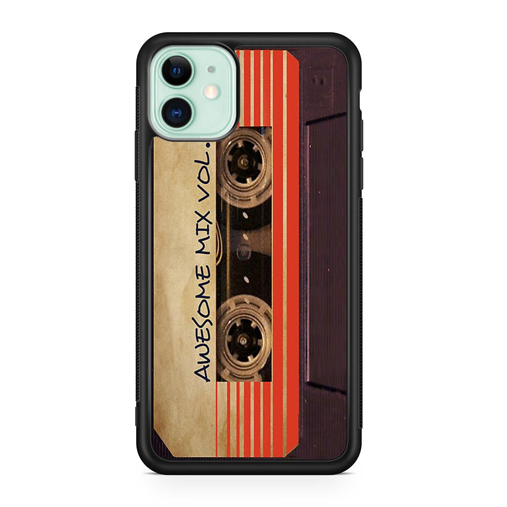 Awesome Mix Vol 1 Cassette iPhone 11 Case